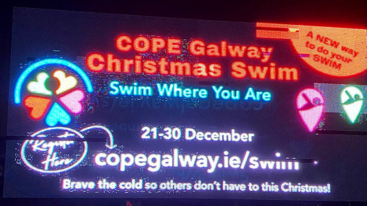 COPE Galway Christmas Swim hits ‘The Big Screen’